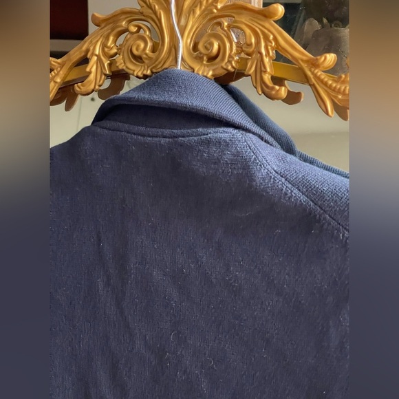 NWT Quince 100% Organic Cotton Women’s Knit Blazer in Navy - Picture 9 of 9